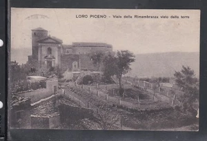 Cartolina Loro Piceno Viale della Rimembranza Visto dalla Torre MB233 - Picture 1 of 1