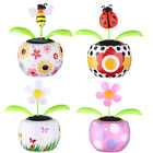 4 Solar Dancing Butterfly Toy Solar Powered Dancing Sun Flower In Colorful Po Sg