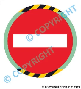 CORONA 19 Bodenaufkleber KEIN EINTRAG RUND - Bild 1 von 1