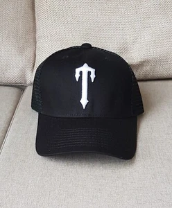 Trapstar Malla Negra Estilo Camionero Con Gorra de Béisbol Blanca "T" Vendedor del Reino Unido - Imagen 1 de 3