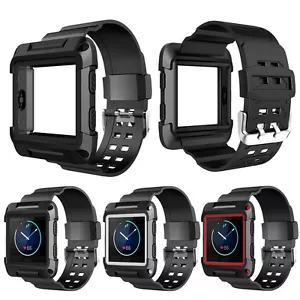 Cinturino per orologio da polso in silicone morbido con cornice integrata per Fitbit Blaze - Foto 1 di 16