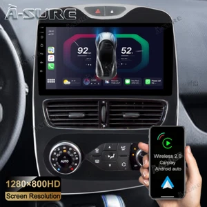 Autoradio NaviAndroid 14 Carplay 2+32GB SWC GPS per Renault Clio MK4 2012-2018 - Foto 1 di 12