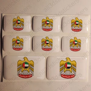 Adesivi Emirati Arabi Uniti Adesivo Emblema Stemma Resinati 3D Resinato Resine - Imagen 1 de 1