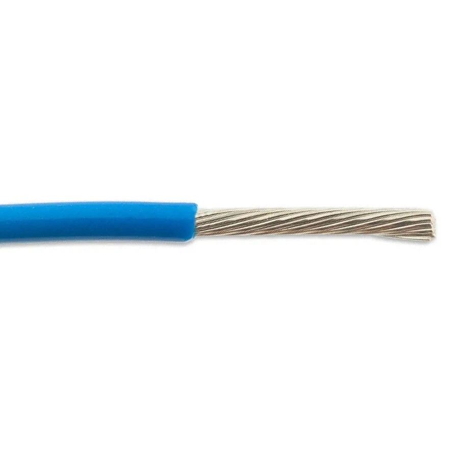 Cable de conexión azul 600 V M22759/33-22-6 22 AWG 19 hilos 200 °C Mil-Spec Foto 1 de 1