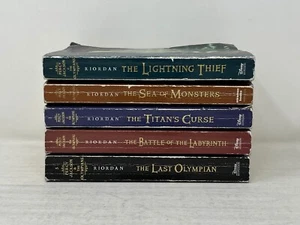 Percy Jackson and the Olympians Complete Paperback Set in Acceptable Condition - Picture 1 of 5
