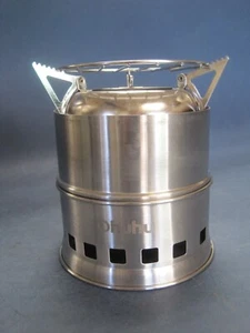 Ohuhu Camping Stove Alcohol & Wood Fire w Grill Unused and Very Nice - Picture 1 of 7