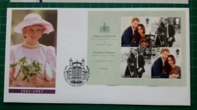 2018 The Royal Wedding M/S on Diana cover Windsor FDI postmark - Image 1 of 2