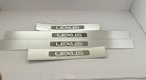 2006 2007 Lexus GS300 430 ORNAMENT SCUFF SILL PLATES SET COMPLETE OF 4 -SILVER - Bild 1 von 3