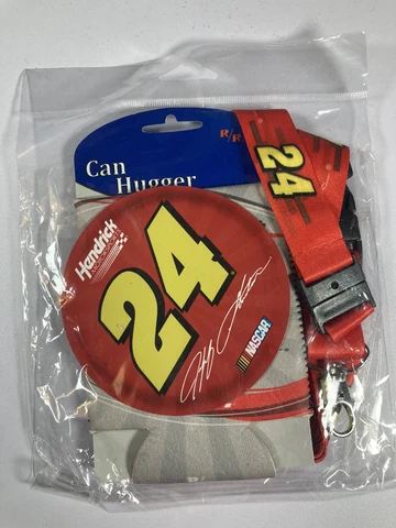 NASCAR Red #24 Jeff Gordon Lot Of Lanyard Magnet Koozie Gift Lot Cover