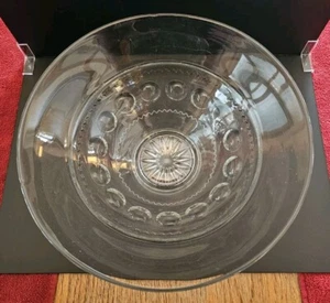 Vintage Large Clear Glass King's Crown Bowl - Picture 1 of 10