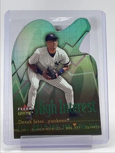 DEREK JETER 2001 FLEER GENUINE HIGH INTEREST BASEBALL DIE CUT Q1880 - Picture 1 of 2