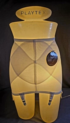 Винтажный пояс VaBien L 29–30 новый из старых запасов прозрачный формирующий геометрическую панель Powernet с бирками - Изображение 1 из 4