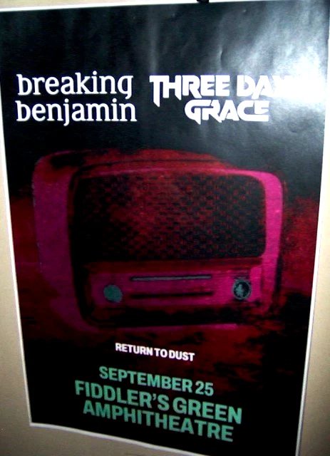 Póster de Breaking Benjamin y Three Days Grace en concierto RP Show Denver Co 2025 Foto 1 de 1