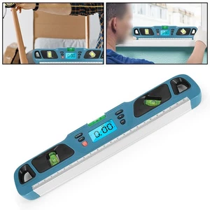 Digital Level Ruler with Backlit LCD and Accurate 360 Degree Angle Gauge - Picture 1 of 12
