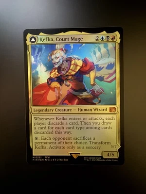 MTG Final Fantasy English Kefka, Court Mage 0231 Foil - Image 1 of 2