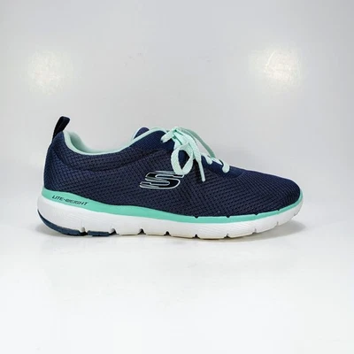Skechers Flex Appeal 3.0 First Insight Womens 7.5 Navy Blue And Aqua Sneakers  - Image 1 of 4
