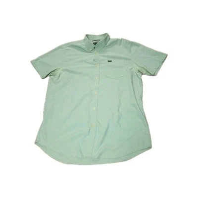 RVCA - Camisa de Vestir - Para Hombre XL Calce Ajustado - Verde Claro Foto 1 de 4