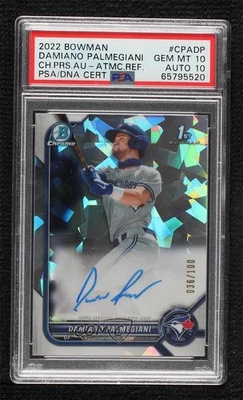 PSA/DNA 2022 Bowman Atomic Refractor Damiano Palmegiani PSA/DNA 10 GEM MT Auto - Image 1 of 2