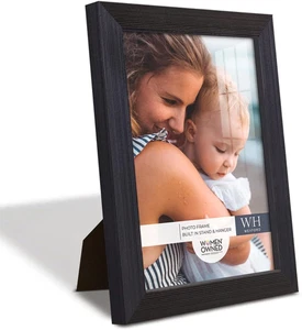 6X8 Inch Picture Frame Modern Style Wood Pattern and High Definition Glass Ready - Picture 1 of 12