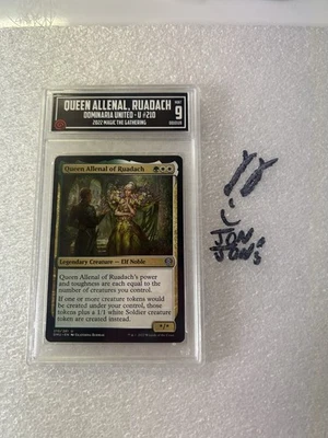 TCCG 9 Mint Queen Allenal of Ruadach Dominaria United DMU MTG Graded Commander - Image 1 of 2