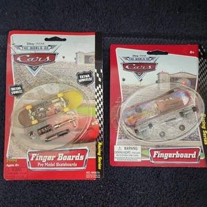 Disney Pixar Cars Finger Boards Set Of 2 New in Package Collectible  - Picture 1 of 5