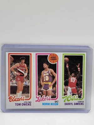 1980-81 Topps - Darryl Dawkins, Norm Nixon, Tom Owens #180-134-201 - Image 1 of 2