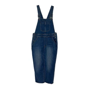 J. Crew Classic Denim Bib Overalls Women Size M All-Day Stretch Blue - Picture 1 of 15
