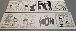 1962 & 1963 LOT 2 Original Art SHORT RIBS by FRANK O'NEAL - DAILY COMIC STRIPS - Picture 1 of 3