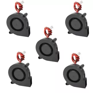 5Pcs Black Brushless DC Cooling Blower Fan 5015S 5V 0.1-0.3A 50x15mm - Picture 1 of 3