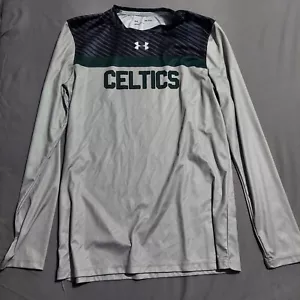 Under Armour Boston Celtics T-SHIRT Mens Small Gray Long Sleeve Performance - Picture 1 of 7