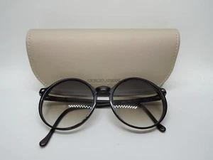 NEW GIORGIO ARMANI Italy 325 Round Black Green Gradient Sunglasses 145 mm - Picture 1 of 16