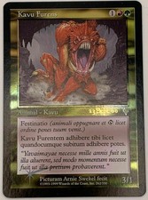 Foil Raging Kavu/furens INVASION PROMO-Latin (Near Mint -) ** RARE **
