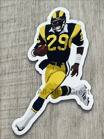 Eric Dickerson #29 MAGNET -Los Angeles Rams Die Cut Vinyl NFL Vector art Cover