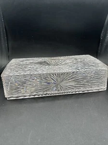 Vintage MCM Lucite Taschentuchbox Kunststoff Starburst Celebrity New York Mid Century - Bild 1 von 6