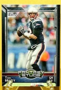 Tom Brady 2015 Topps *Fantasy Studs* Collectible NFL Card No. 308 - Picture 1 of 2