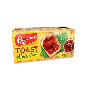 Bauducco Whole Wheat Toast - Delicious Light Crispy Toasted Bread - Whole Wheat - Picture 1 of 2