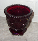 Avon 1876 Cape Cod Ruby Collection Red Glass Open Sugar Bowl Excellent Condition