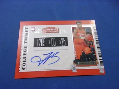 Tyus Battle Contenders Draff Picks 19-20 RC Rookie College Ticket Autograph auto - Image 1 of 2