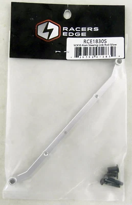 SCX10 Aluminum Steering Link Rod (Silver) - Racers Edge #RCE1830S - Image 1 of 2