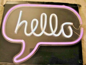 Neon Hello Sign - Picture 1 of 3
