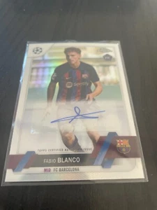 2022-23 Topps Chrome UEFA Club Competitions Autographs #CAFB Fabio Blanco RC - Picture 1 of 2