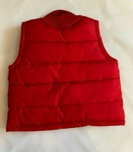 CHAQUETA CHALECO ACOLCHADA ROJA AZUL MARINO ANTIGUO - 6-12 - Imagen 1 de 2