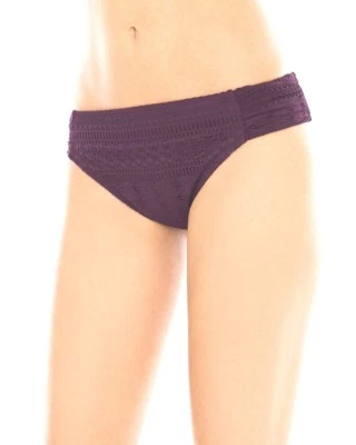 Bleu Rod Beattie Mujer Crochet Olé Pestaña Lateral Bikini Parte Inferior Berenjena Talla 10 Nuevo Foto 1 de 4