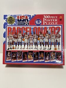 NBA Team USA Barcelona '92 Dream Team 300 Piece 2'x3' Poster Puzzle Jordan