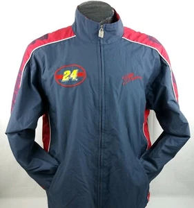 Chase Authentics Jeff Gordon NASCAR Racing Jacket Men Large Blue Full Zip - Picture 1 of 12