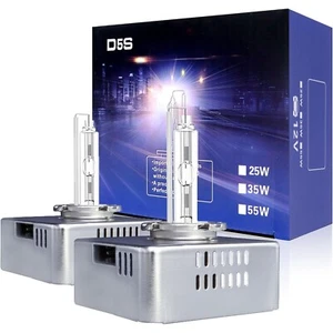 D5S HID Headlight Bulbs 6000K Cool White, 35W Xenon High/Low Beam Replacement - Picture 1 of 7
