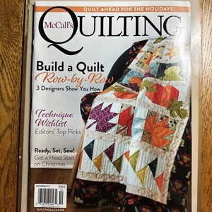McCall's Quilting Magazine October 2021-12 Projects- EUC- V:28 #5 - Picture 1 of 1