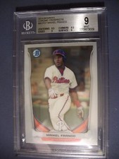 MAIKEL FRANCO 2014 Bowman Chrome Prospects #37 BGS MINT 9 Phillies