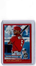 2018 Donruss Optic Rated Rookie Retro 1984 Red Nick Williams RC 98/99
