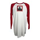 Givenchy Paris White Red Long T-Shirt Dress Graphic Show Fit Size S
